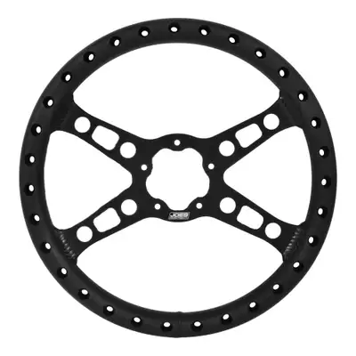 JOES Racing Products Steering Wheel 13IN Flat LW Drag Black