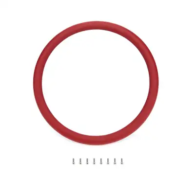 Billet Specialties Steering Wheel Red Wrap Leather Half