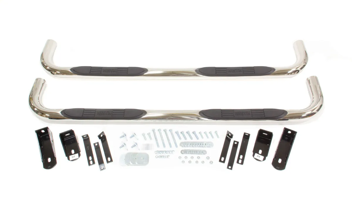 Westin E-Series 3 Nerf Step Bars Stainless Steel Ram 1500 Quad Cab 2002-2008 253500 Quad Cab 2003-2009 455500 Quad Cab 2008-2009