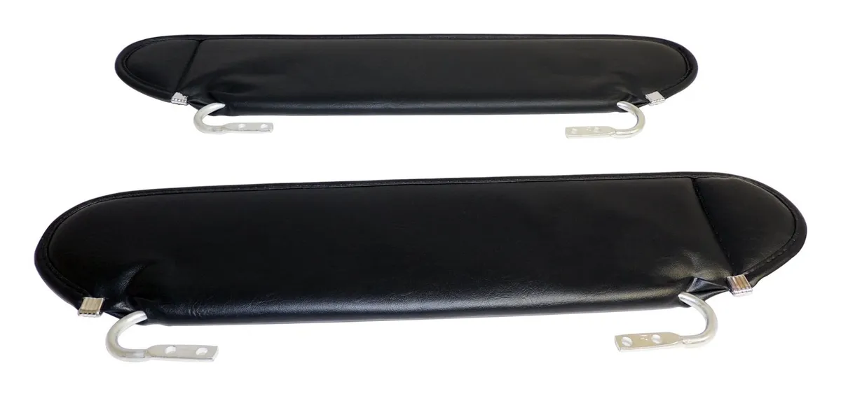 Black Sun Visor Set For 19871995 Jeep YJ Wrangler product image