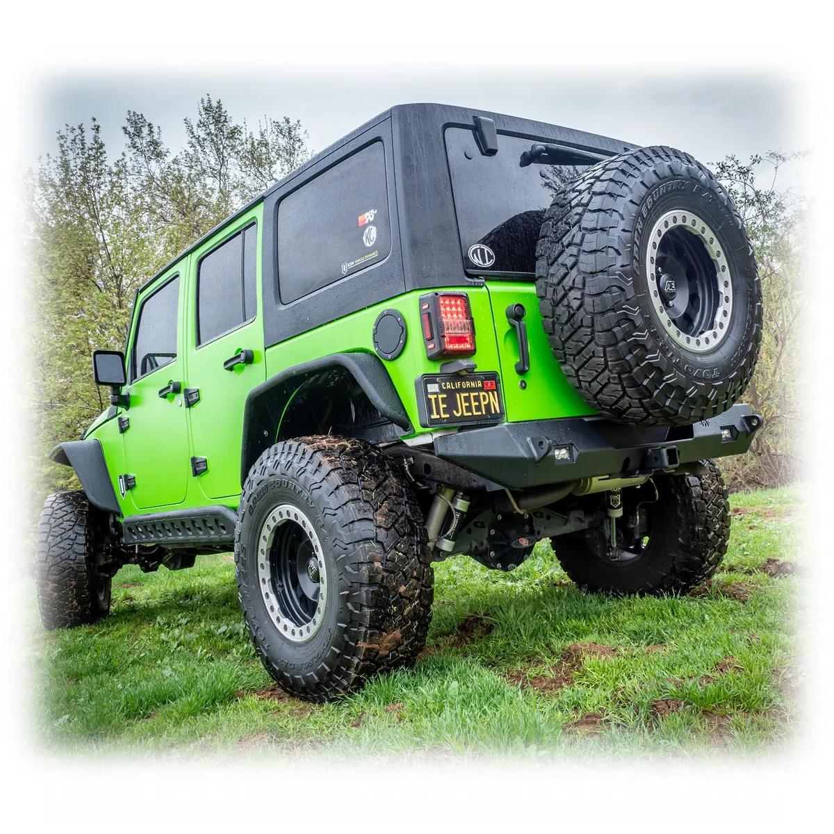 Jeep JL Rear Bumper with LED Pod Lights & Hitch Receiver | 2018–2025 product image