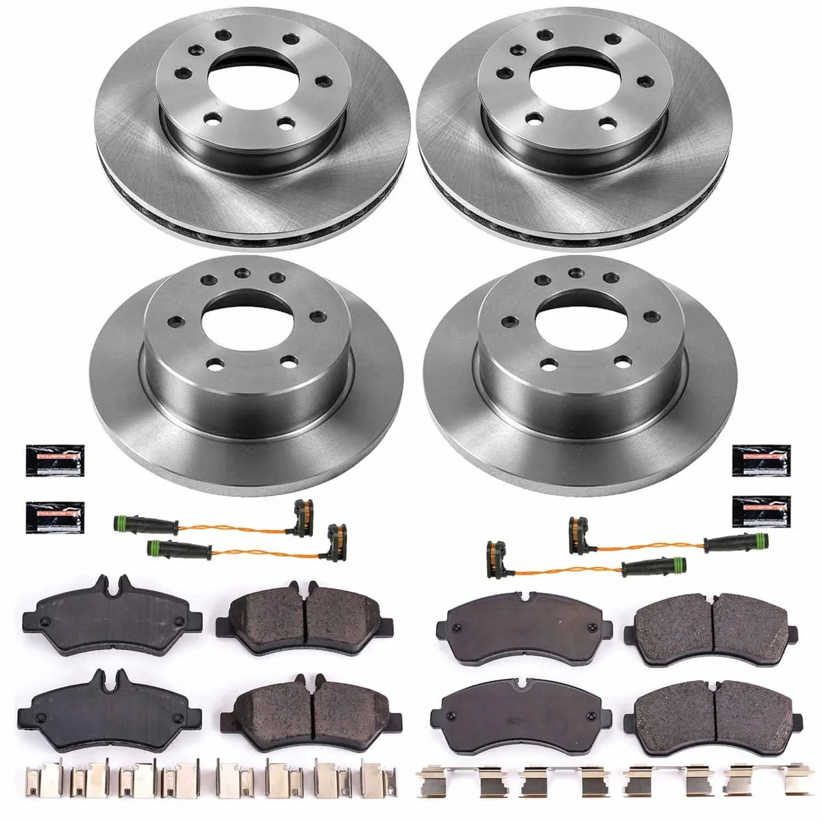 Z17 Direct Replacement Kit: Rotors; Ceramic Pads W/Hardware; Pad Sensors product image