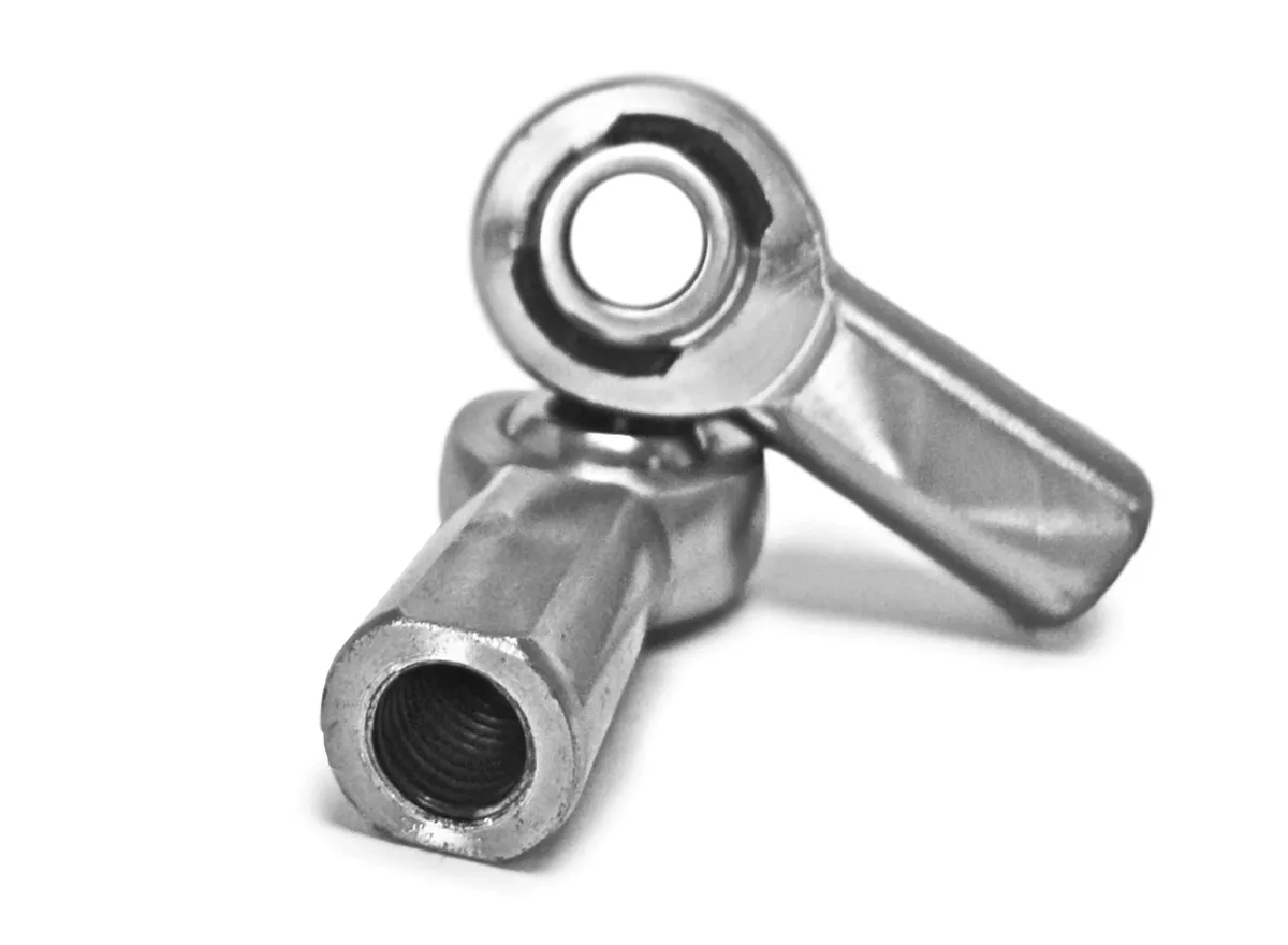 Steinjager Inch Female Chrome Moly Housing, Nylon Race 3/4-16 RH 2 Pack