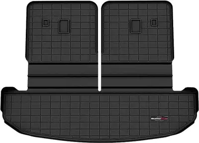 Weathertech Cargo Liner; Black; Behind 3rd Row Seating; w/Seatback;