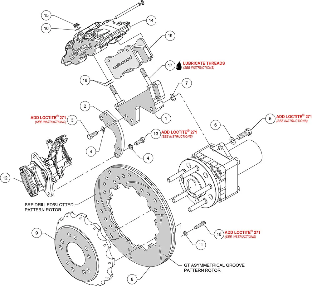 AERO4-MC4 Big Brake Rear Parking Brake Kit - 140-14263 product image