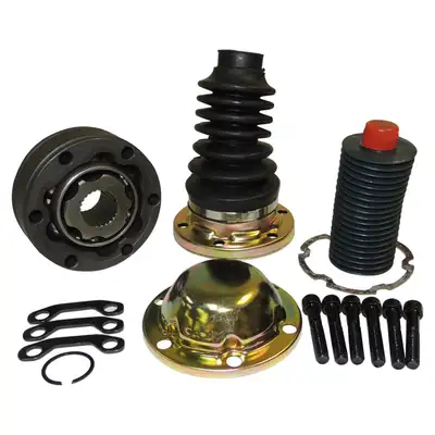 Crown Automotive Jeep Replacement CV Joint Repair Kit; Front; Axle End; Incl. Boot/Inner And Outer Caps/CV Joint/Bolts/Straps/Grease;