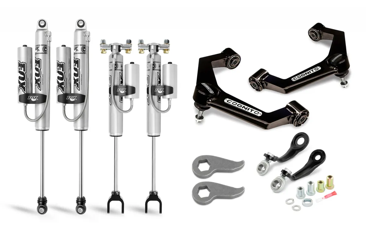 Cognito 3-Inch Premier Leveling Kit with Fox PSRR 2.0 Shocks for 20-21 Silverado Sierra 2500 3500 2WD 4WD product image