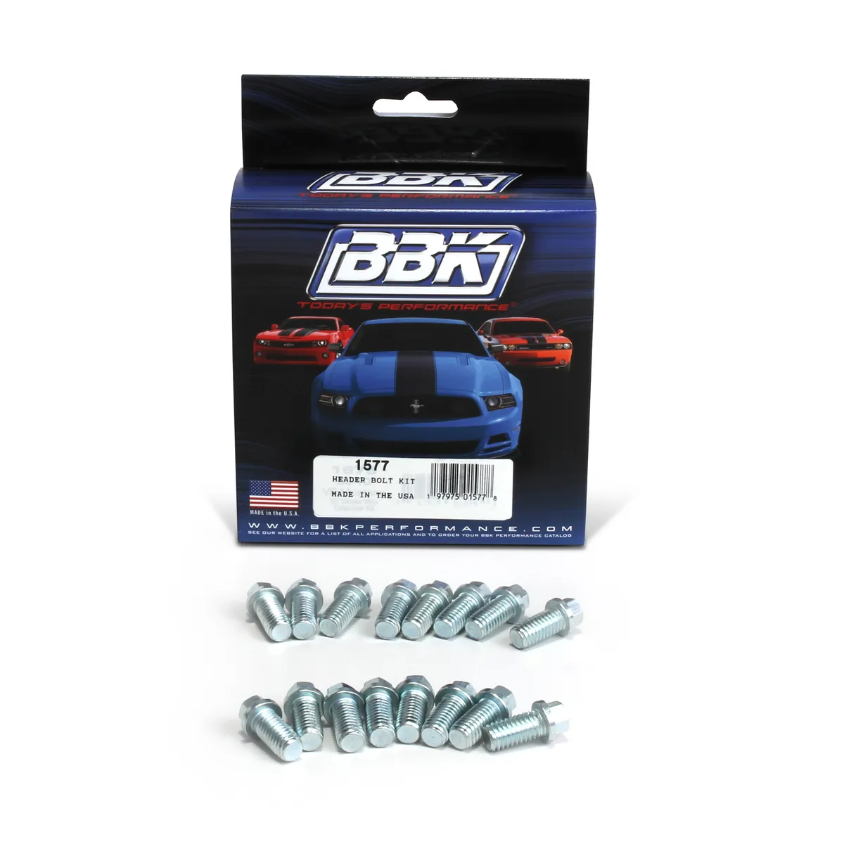 Bbk Exhaust Header Bolt Kit - Ford Sbf 302/351 3/8 (16 Pcs) product image