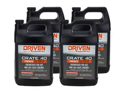 Driven Racing Oil Crate 40 10w40 Synthetic Oil Case 4 x 1 Gallon