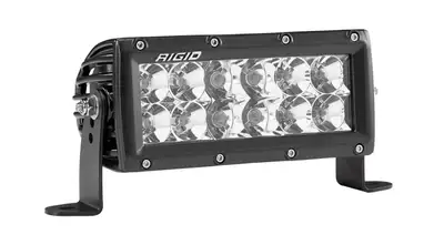 RIGID Industries Rigid E-Series Pro LED Light, Spot/Flood Optic Combo, 6 Inch, Black Housing