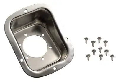 Steinjager Steinjäger Exterior Accessories CJ-7 1976-1986 Replacement Parts Fuel Filler Neck Bezel Polished Stainless