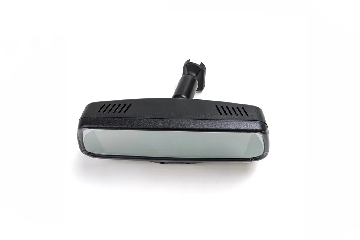 9 in. Mirror w/7.3 in. LCD Display; 3 Input; Single Camera Feed or Dual Camera Views/Split-Screen Mode on Two 3.6in. Side-by-Side Screens; 3 RCA Input w/Trigger Wires; product image