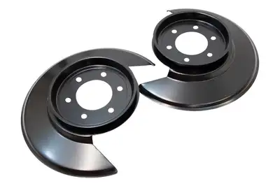 Kentrol 7883 Cj5/7686 Cj7/8186 Cj8 Disc Brake Dust Cover Stainless Steel 2 Stage Gloss Powder Coat