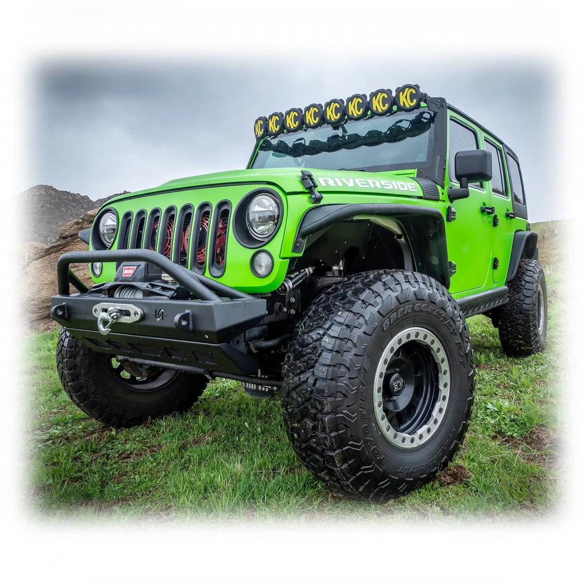 Jeep JK/JL/JT Front Bumper with Welded Bull Bar & Skid Plate | 2007–2025 product image