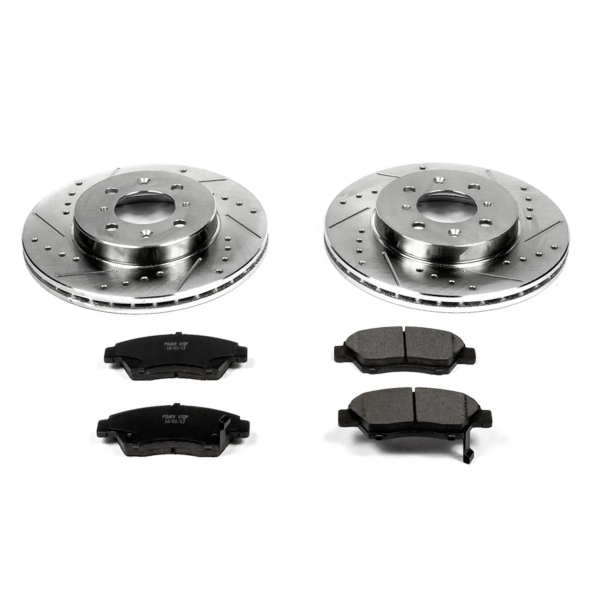 Z23 Evolution Sport Upgrade Kit: Drilled/Slotted Rotors; Carbon-Fiber Ceramic Pads W/Hardware product image