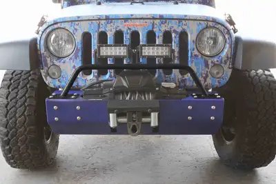 Steinjager Steinjäger Bumpers Wrangler JK 2007-2018 Bumper Light Bar, Short Black