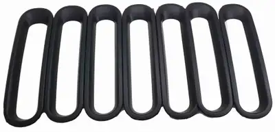 Steinjager Steinjäger Exterior Accessories Wrangler JK 2007-2018 Grill Inserts Black Plastic