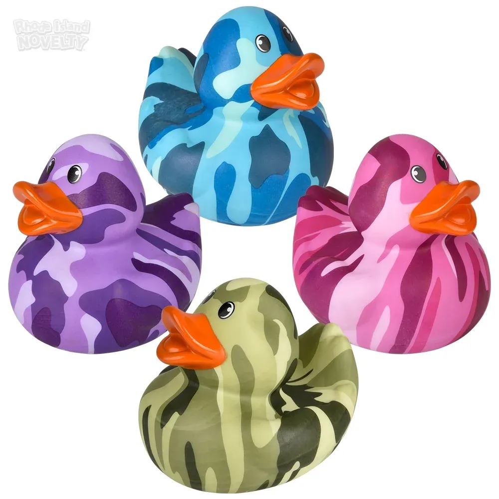 Big Camouflage Rubber Duckies 6\" product image