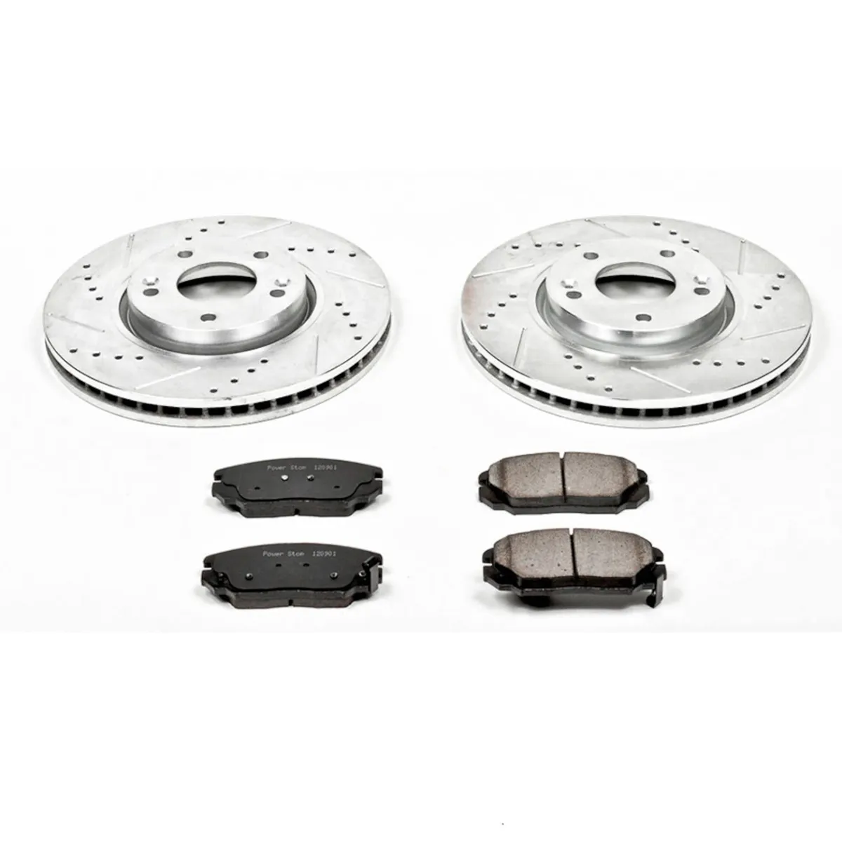 Z23 Evolution Sport Upgrade Kit: Drilled/Slotted Rotors; Carbon-Fiber Ceramic Pads W/Hardware product image