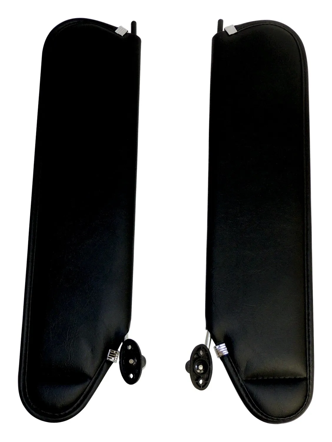 Black Sun Visor Set For 19972002 Jeep TJ Wrangler; Includes 2 Sun Visors product image