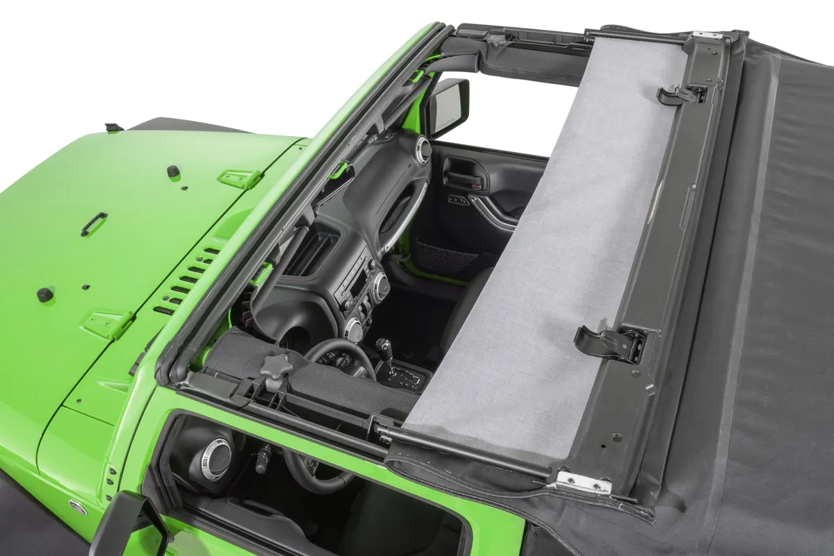 Full Hardware Top Tinted Glass For 07-18 Jeep JK Wrangler 2 Dr Black Diamond MasterTop product image