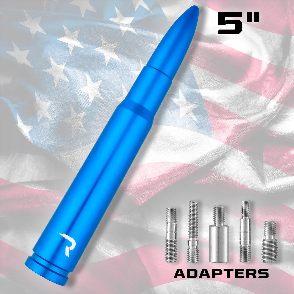 .50 Cal Bullet Antenna (Fits OEM Factory Threaded Antenna) Multiple Colors product image
