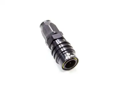 jiffytite Q/R #6 Straight Hose End Black
