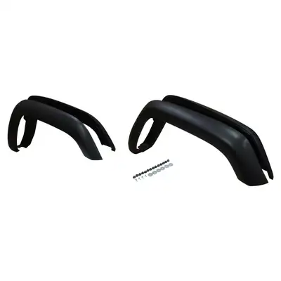 Crown Automotive Jeep Replacement Fender Flare Kit; Incl. 4 Flares/Hardware; Matte Finish;
