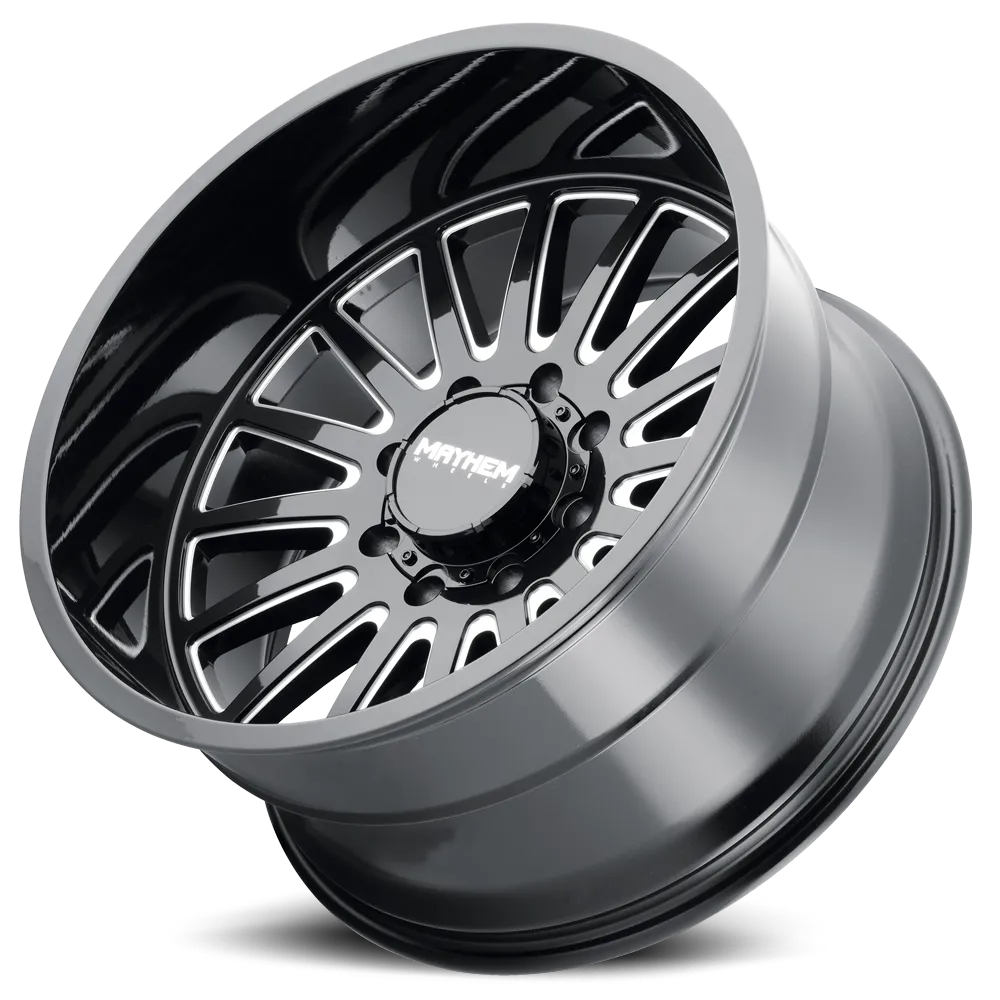 Mayhem Offroad Wheels Utopia 8114 22x12 Milled Black -44 Off Set 8 Lug 4.77 BSM 125.2 Bore 170 Bolt Circle Cast Aluminum product image