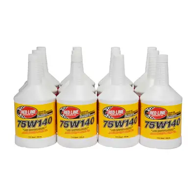 Yukon Gear and Axle Gear Oil Red Line 58204 Inch shock Proof 75W250 Gl-5 (12QT) Red Line 58204 Inch shock Proof 75W250 Gl-5 Gear Oil - Case (12QT) Yukon Gear