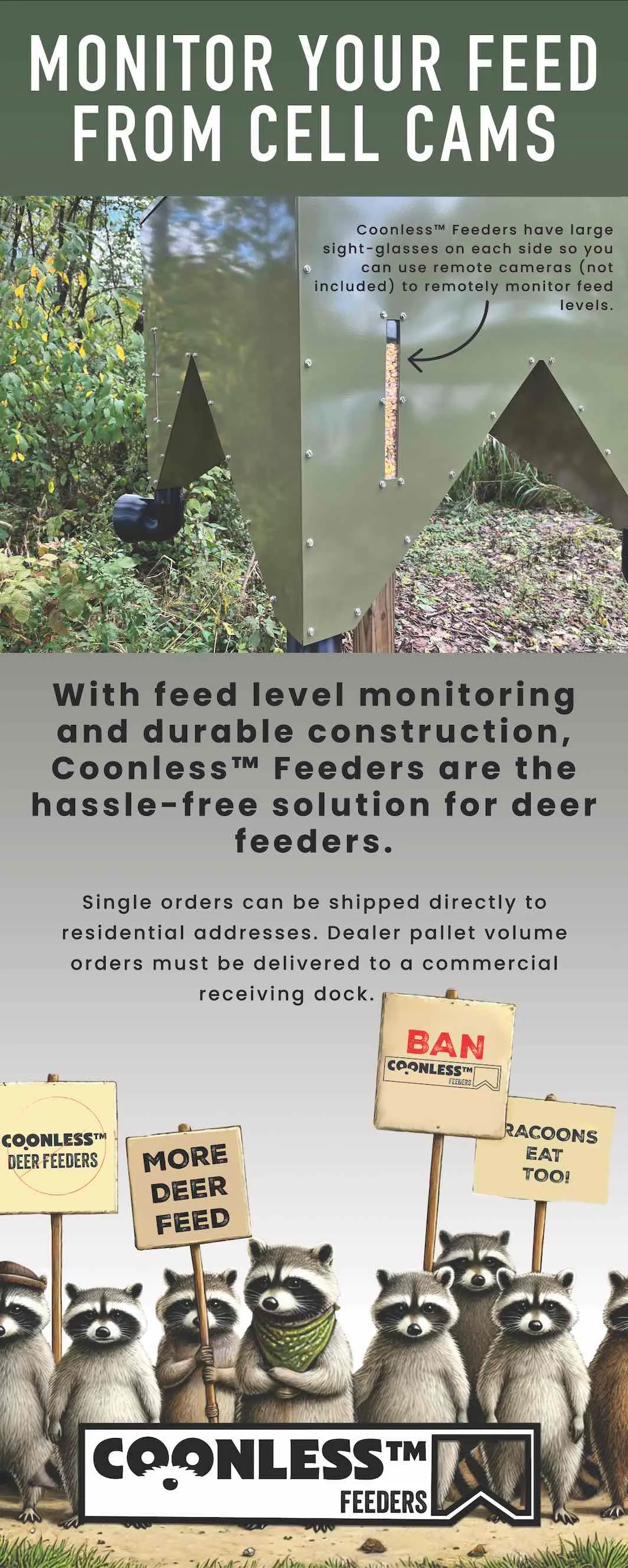 Steinjäger CoonlessÃ¢â€žÂ¢ Deer Feeder 1000 Pound Capacity, 6 Kits product image