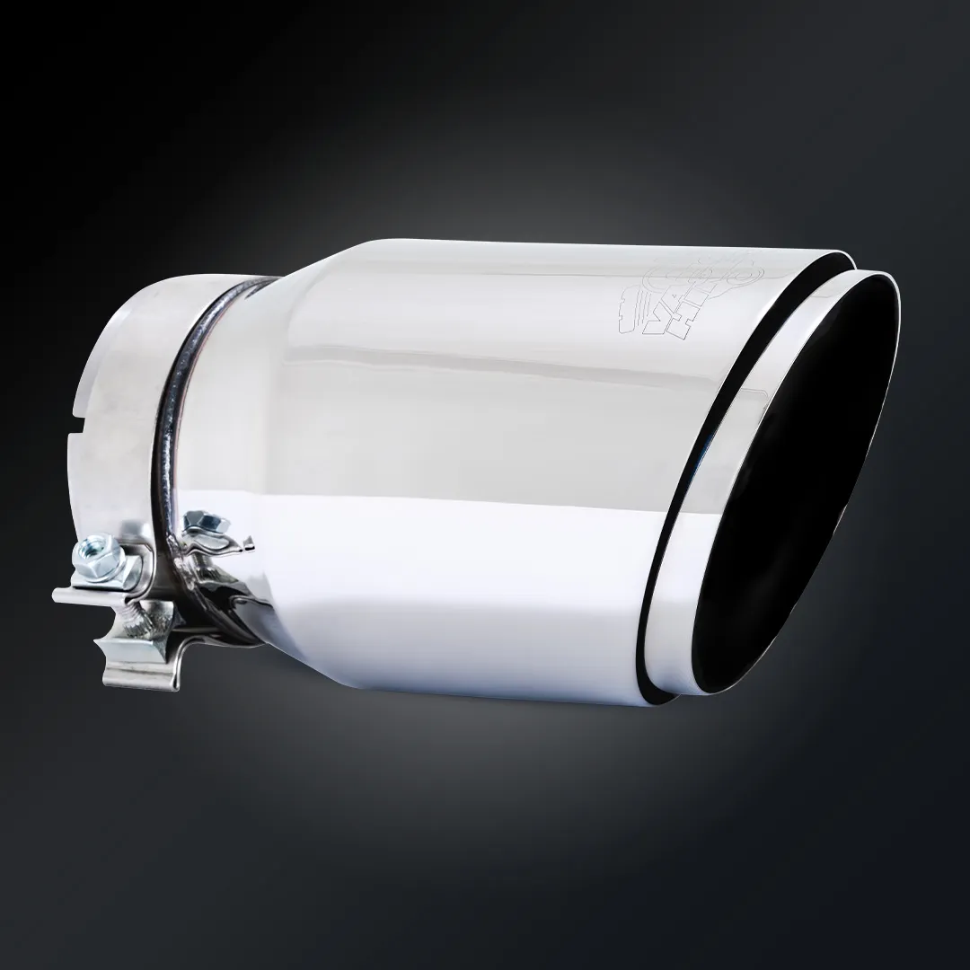 Vance & Hines Vance & Hines 26916 Vance & Hines 5 x 6.5 x 12 Polished Twin Slash Universal Exhaust Tip