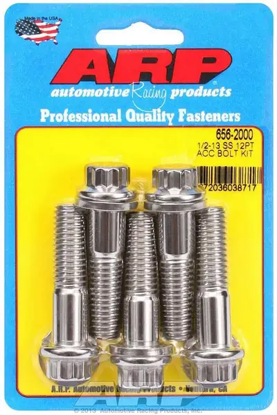 ARP Auto Racing S/S Bolt Kit - 12pt. (5) 1/2-13 x 2.000