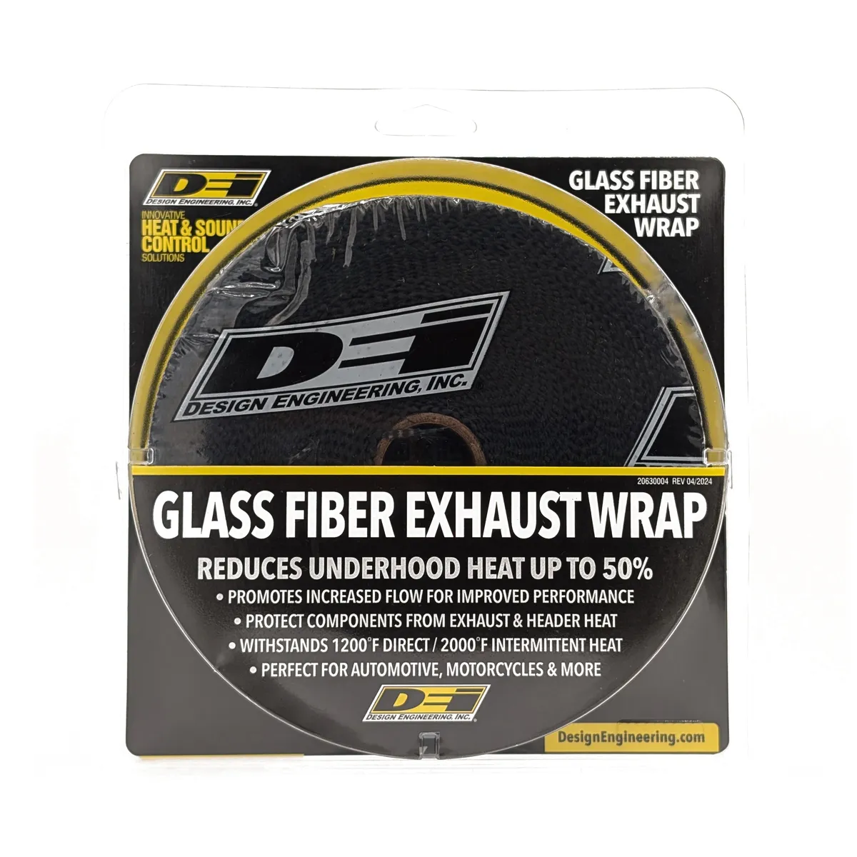 DEI 10108 Black Glass Fiber Exhaust Wrap 2 x 50' 010108 product image