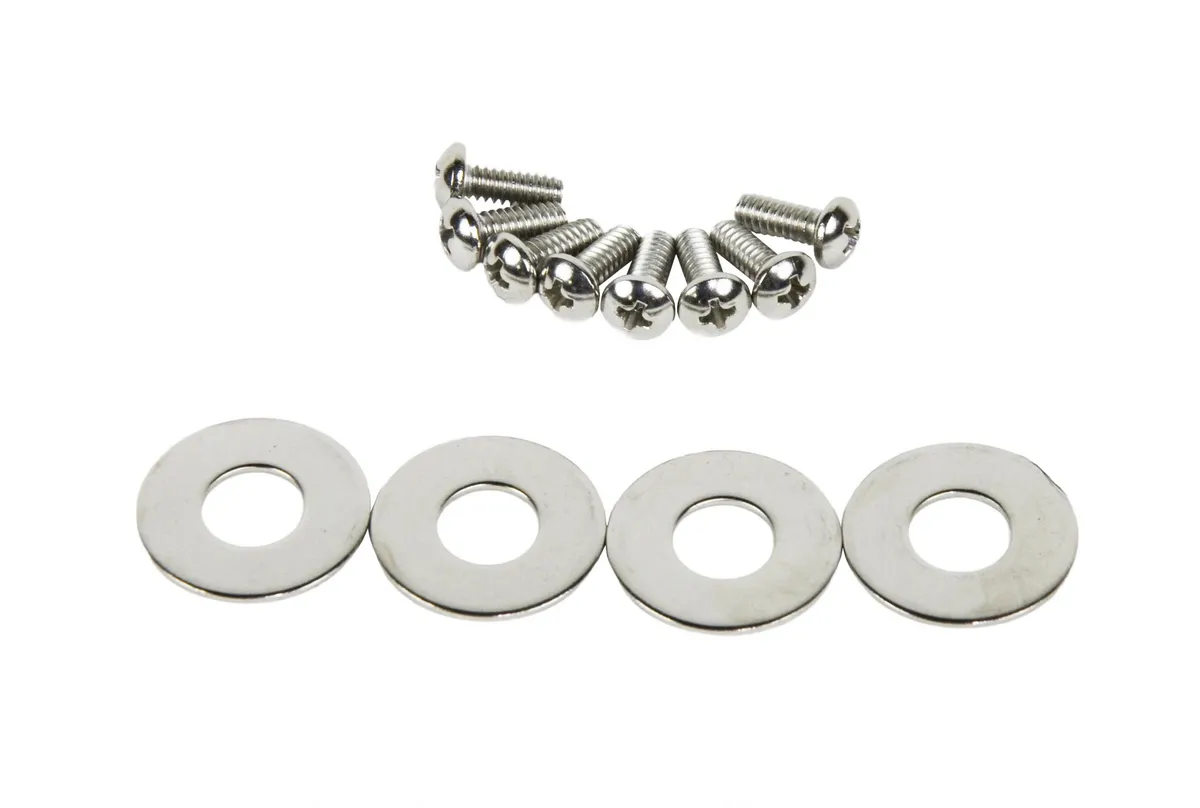 Jeep CJ/YJ Interior Door Latch Brackets Pair 81-95 CJ and Wrangler YJ Polished Silver Kentrol product image