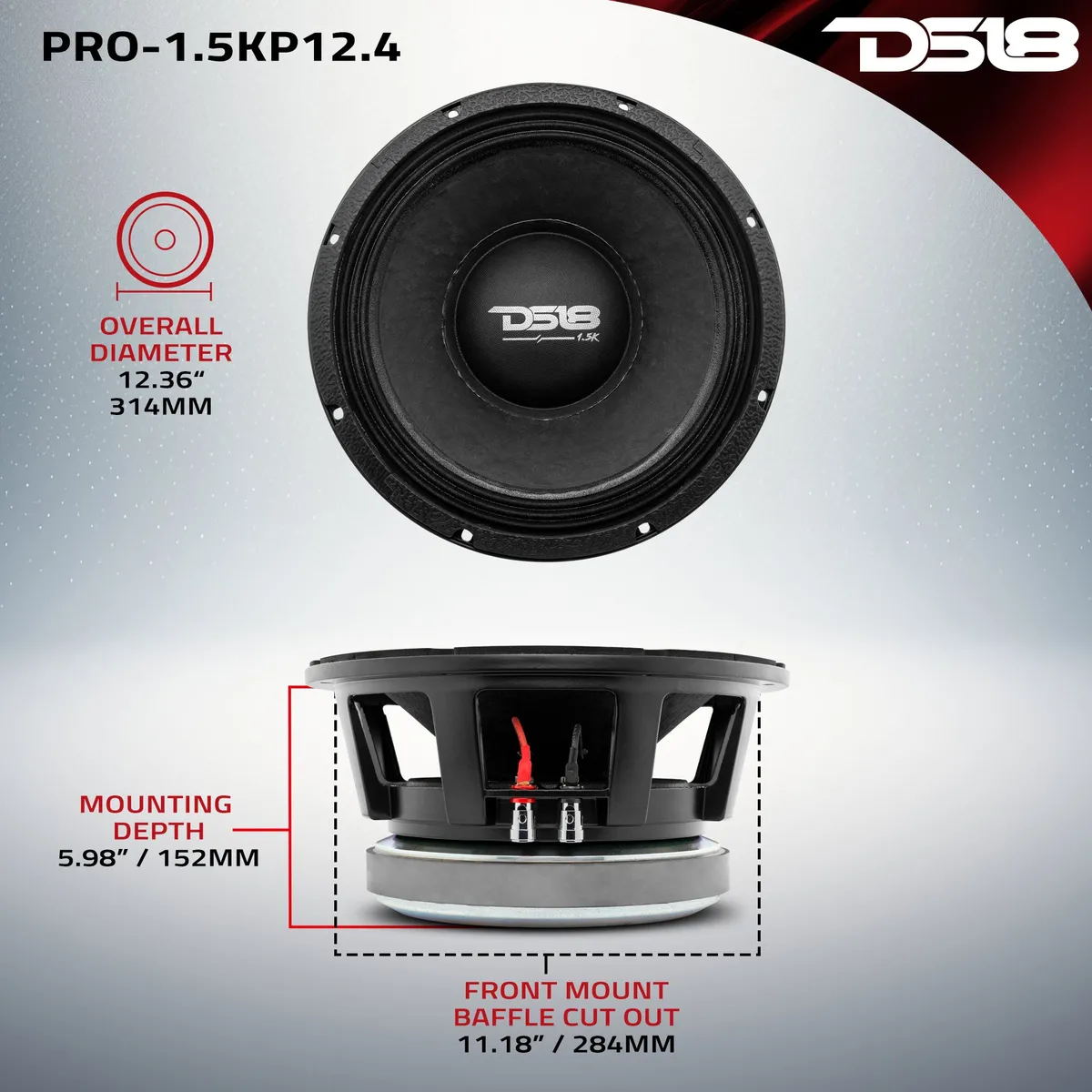 PANCADÃƒO Mid-Bass Loudspeaker 12" 1500 Watts Rms 4-Ohm product image