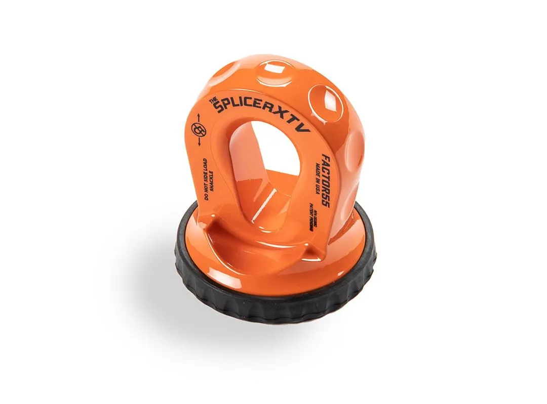 Factor 55 00355-07 Splicer Xtv 3/16-1/4 Synthetic Rope Splice-On Shackle Mount -- Orange product image
