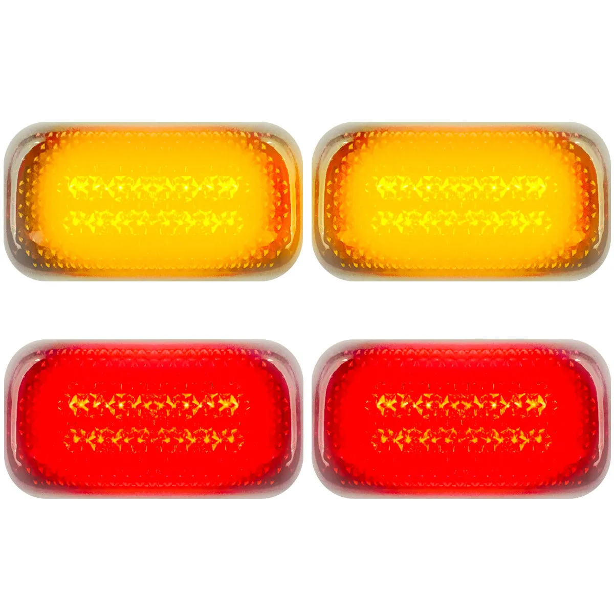 GMC Sierra & Chevy Silverado 15-25 (3rd & 4th Gen) Dually Fender Lights (4-Piece Set) - Multiple Lens & Colors product image