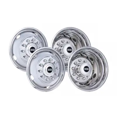 Pacific Dualies 43-1975 Wheel Simulator - 19.5" x 6.75" Full Set, 10-Lug, 5 Vent Holes (2020-2026 F600)