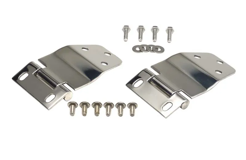 Jeep CJ7 Liftgate Hinge Pair 77-86 CJ7 Polished Silver Kentrol product image