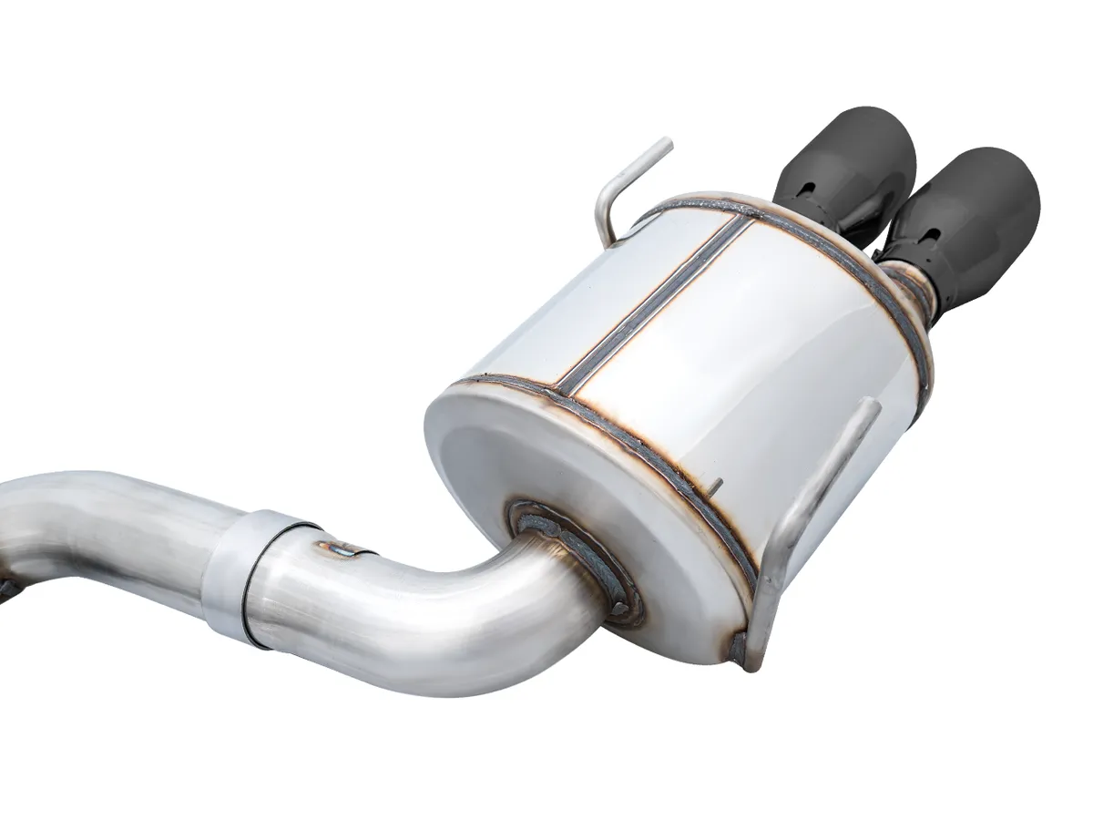 AWE Track Edition Axleback Exhaust for VB Subaru WRX - Diamond Black Tips 3020-43424 product image
