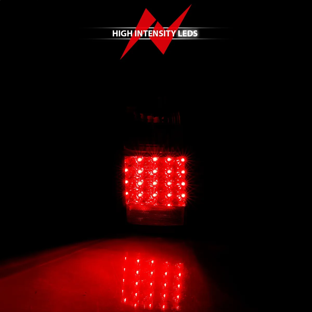 Toyota 4runner 01-02 LED Tail Lights Chrome Red/Clear Lens product image