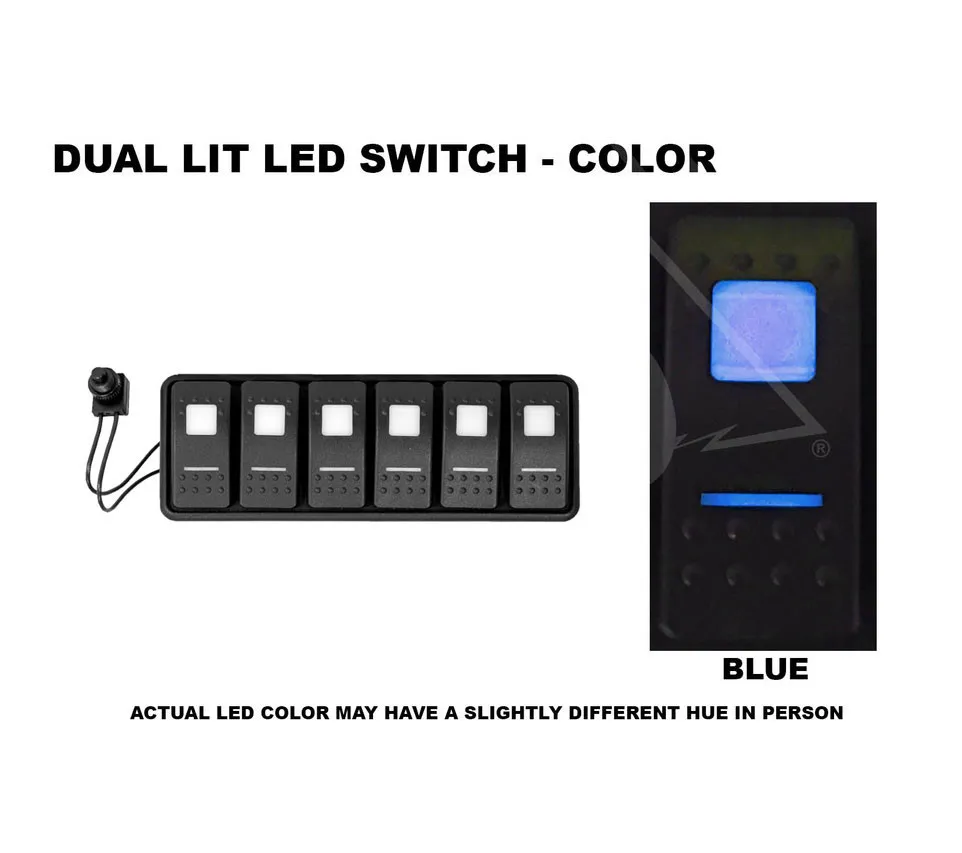 sPOD SourceLT Modular w/ LED Switch Panel and 36in Battery Cables - Blue product image