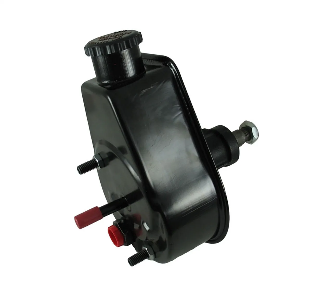 Borgeson - Power Steering Pump - P/N: 800324 - Saginaw self contained power steering pump for 1972-1974 Jeep CJ5, CJ6 and Wagoneer. Remanufactured. With new cap and black power coated reservoir. product image