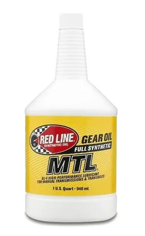 75w80 Gear Oil Redline MTL Manual Transmission GL-4 1 Quart Red Line Oil product image