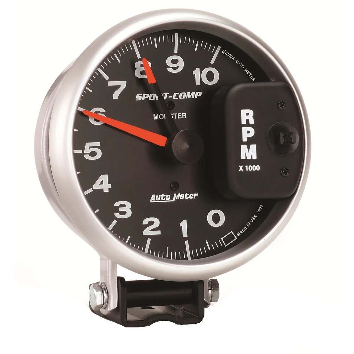 5 In. Pedestal Tachometer, 0-10,000 Rpm, Sport-Comp product image