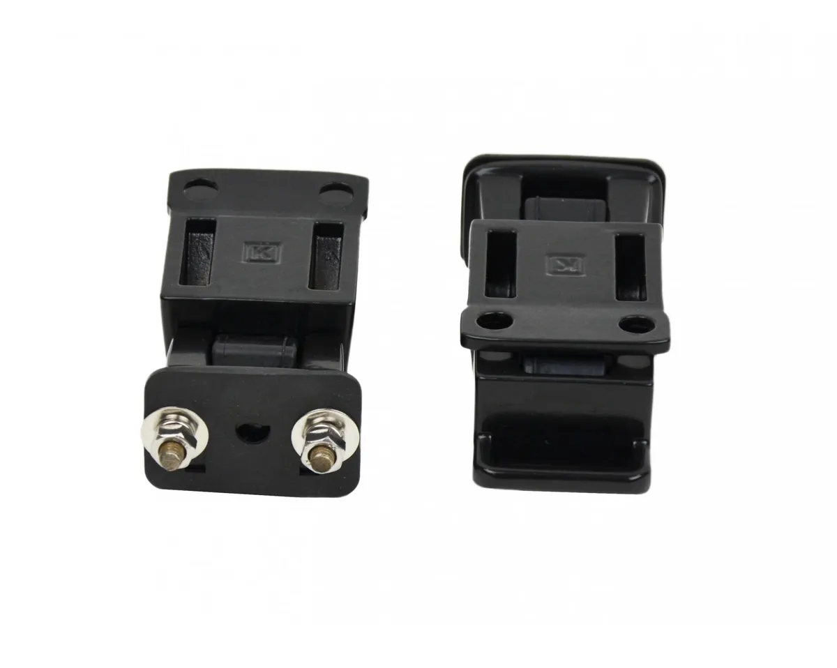 Jeep CJ/YJ Hood Catch Pair TJ Style 42-95 CJ and Wrangler YJ Powdercoat Black Kentrol product image