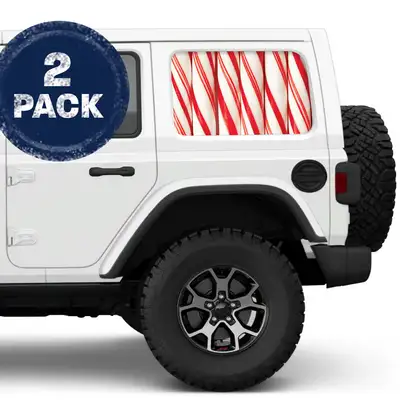 Under The Sun Inserts Candy Stripe Side Windows Printed Vinyl Decal