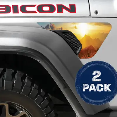 Under The Sun Inserts Adventure Awaits 2pc Vinyl Fender Decal