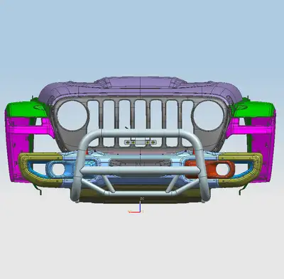 Black Horse Off Road 20c Gladiator/18c Wrangler JL Max T Bull Bar Black